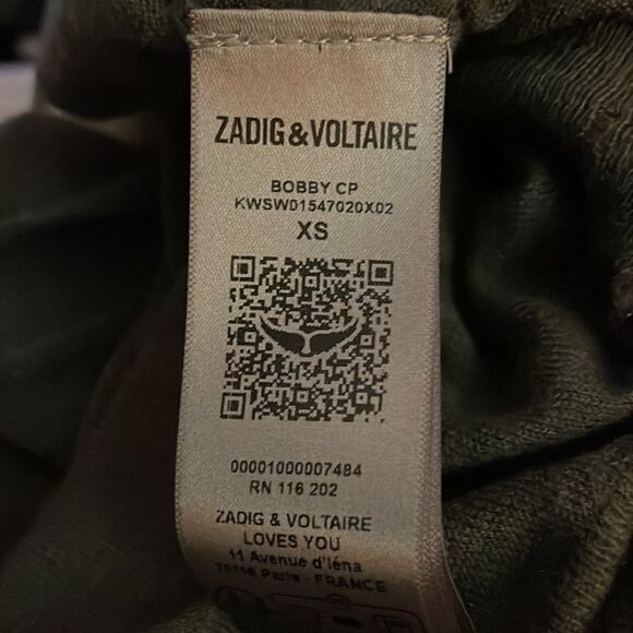 NWT Zadig & Voltaire Cashmere Distressed Sweater - Picture 11 of 13
